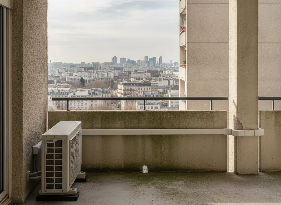 Splits muraux de climatisation réversible dans un appartement de Vandœuvre